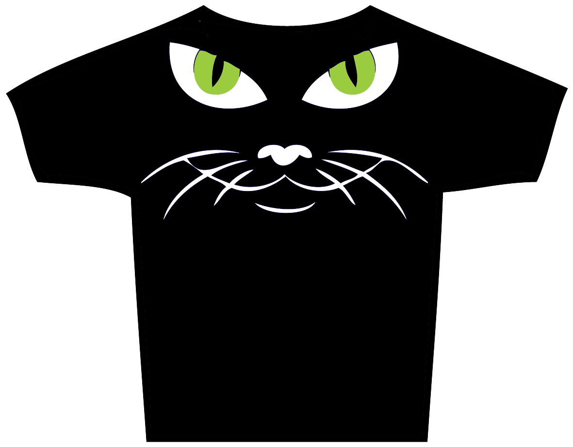 T-Shirt "cat face" - Klik op de afbeelding om het venster te sluiten